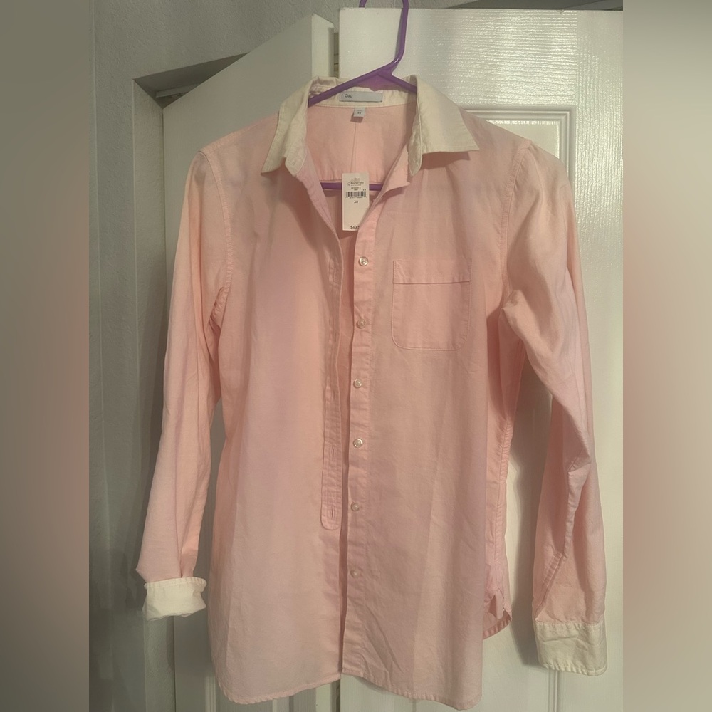 GAP Light Pink Shirt with White Collar